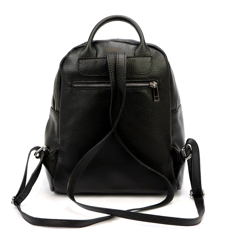 Gregorio damski miejski plecak-torebka skóra naturalna z kieszeniami