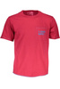 T-SHIRT MĘSKI Z KRÓTKIM RĘKAWEM GAS CZERWONY
