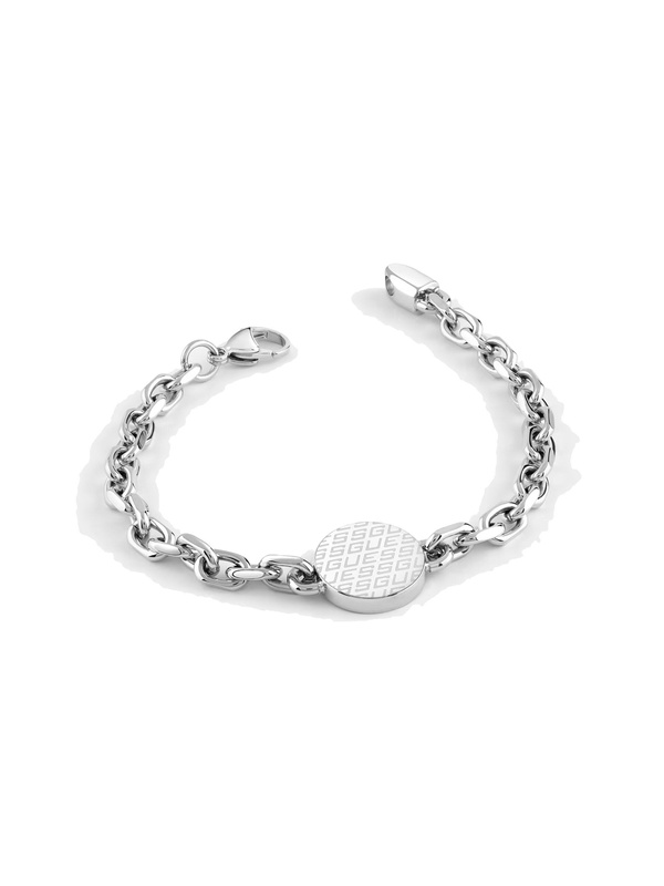Biżuteria GUESS JUXB03230JWST. Bransoletka, Kolor szary. Mężczyzna.
