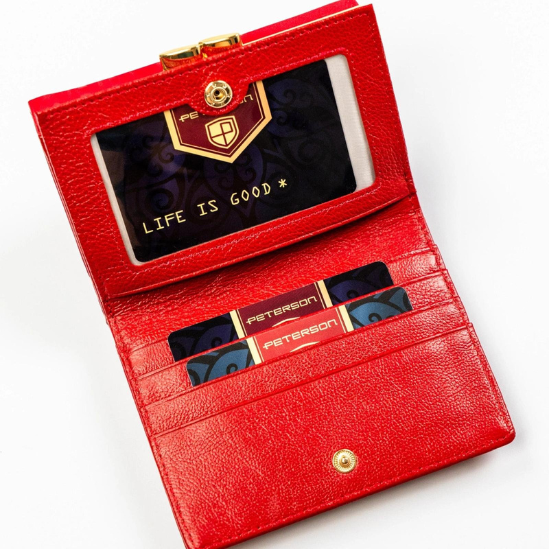 Skórzany damski portfel Peterson PTN PS15-09-MLF