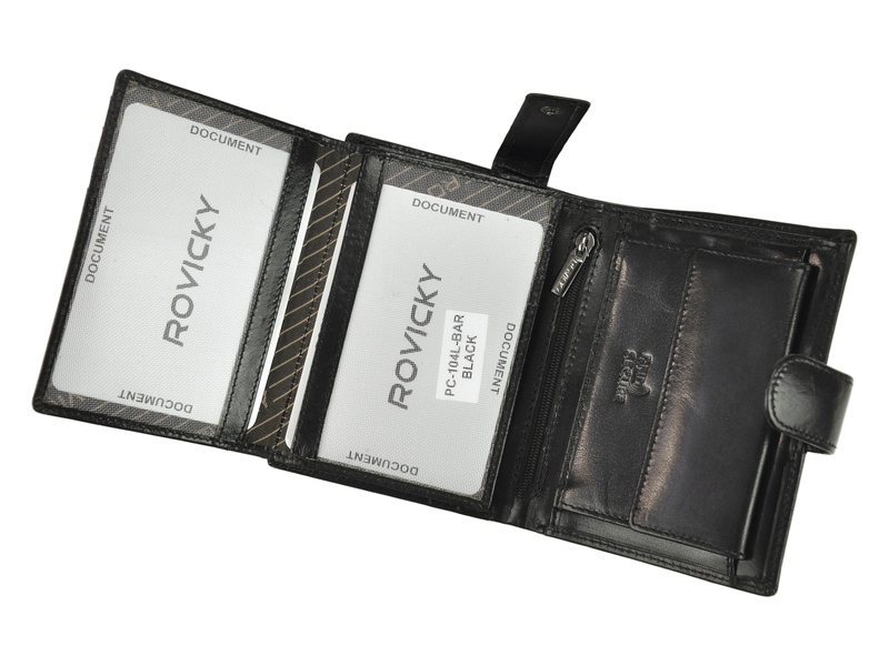 Skórzany męski portfel Rovicky PC-104-BAR RFID