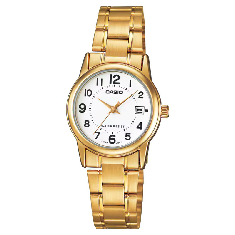 Zegarek CASIO LTP-V002G-7B. Kwarcowy, Kolor biały. Kobieta.