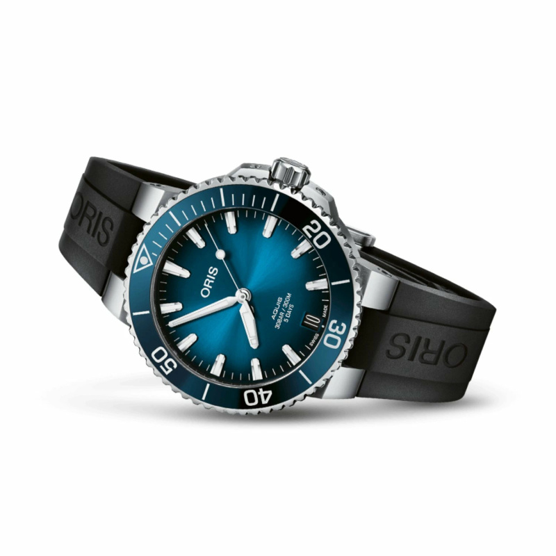 Zegarek ORIS 41350742274FC. Automatyczny, Kolor niebieski. Mężczyzna.