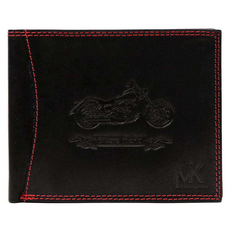 Skórzany męski portfel Money Kepper CDD 5600 BIKE