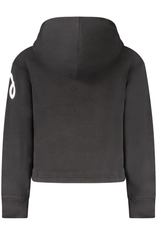 Bluza z kapturem Converse dla dziewcząt zapinana na zamek, czarna