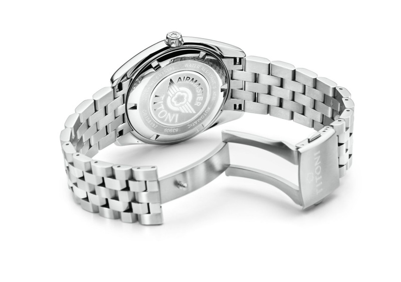 Zegarek TITONI 83909S-354. Automatyczny, Kolor czarny. Mężczyzna.