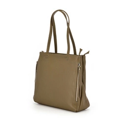 Elegancka stylowa duża damska skórzana shopperbag