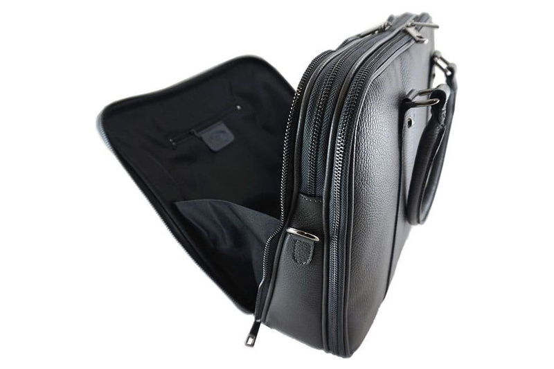 Aktówka skórzana damska - Barberini's - Granatowa