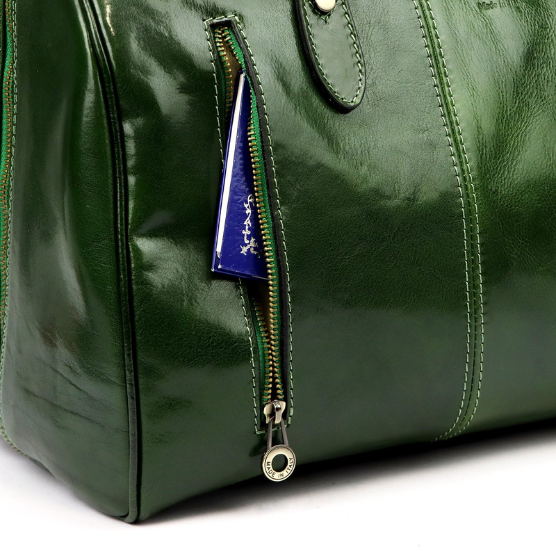 Gregorio podróżna torba skóra naturalna torba weekendowa duża z paskiem