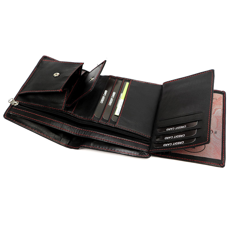 Skórzany męski portfel Money Kepper CC 5400