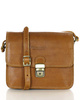 Torba skórzana kwadratowa premium Florence bag - MARCO MAZZINI czarna
