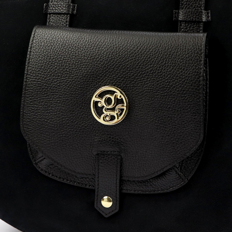 Elegancka Skórzana damska shopperbag torebka na ramię Gregorio z kieszenią
