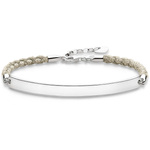 Biżuteria THOMAS SABO A002917319L19. Bransoletka, Kolor biały srebrny. Kobieta.