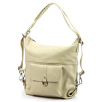 PATRIZIA Duża elegancka damska skórzana torebka na ramię z kieszeniami