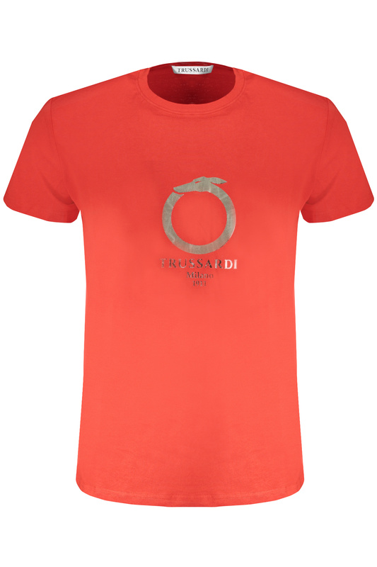 T-SHIRT MĘSKI Z KRÓTKIM RĘKAWEM TRUSSARDI CZERWONY