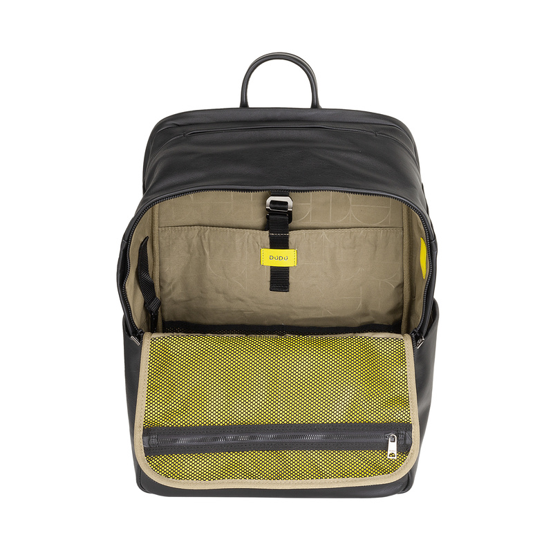 Skórzany duży plecak z miejscem na laptopa DUDU