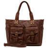 PELLE LAVATA Skórzana Torebka ShopperBag A4 Skórzana Old Look 3 Kieszenie