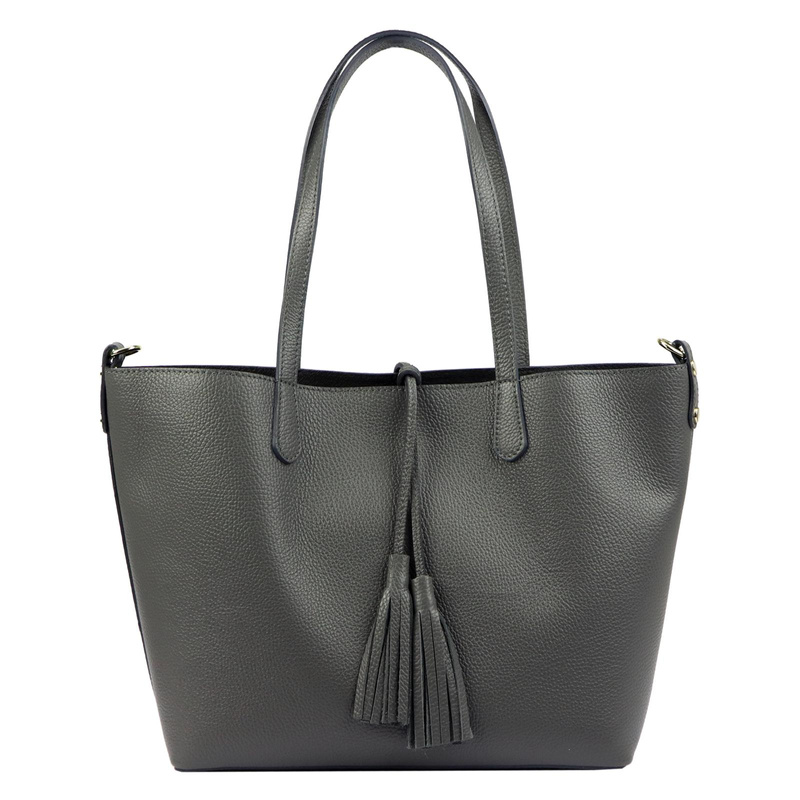 Luka damska shopperbag skóra naturalna duża torebka na ramię z kosmetyczką