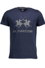 NIEBIESKI T-SHIRT Z KRÓTKIM RĘKAWEM LA MARTINA