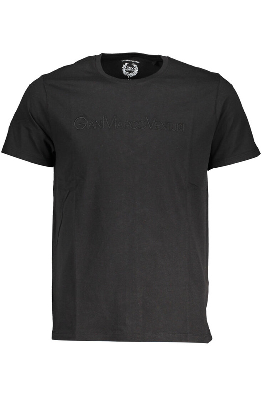 GIAN MARCO VENTURI CZARNY MĘSKI T-SHIRT Z KRÓTKIM RĘKAWEM