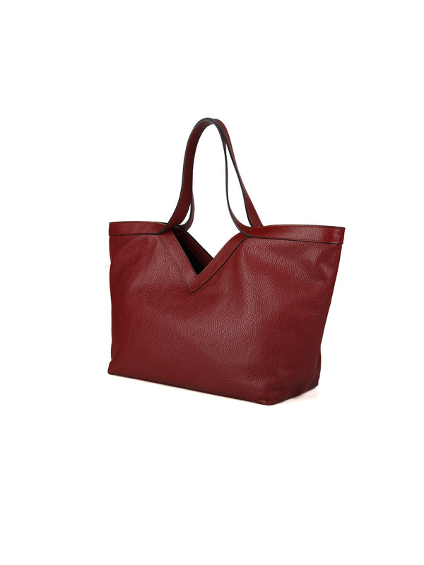 Damska torebka shopper Giulia Monti GM1650 w kolorze winnym