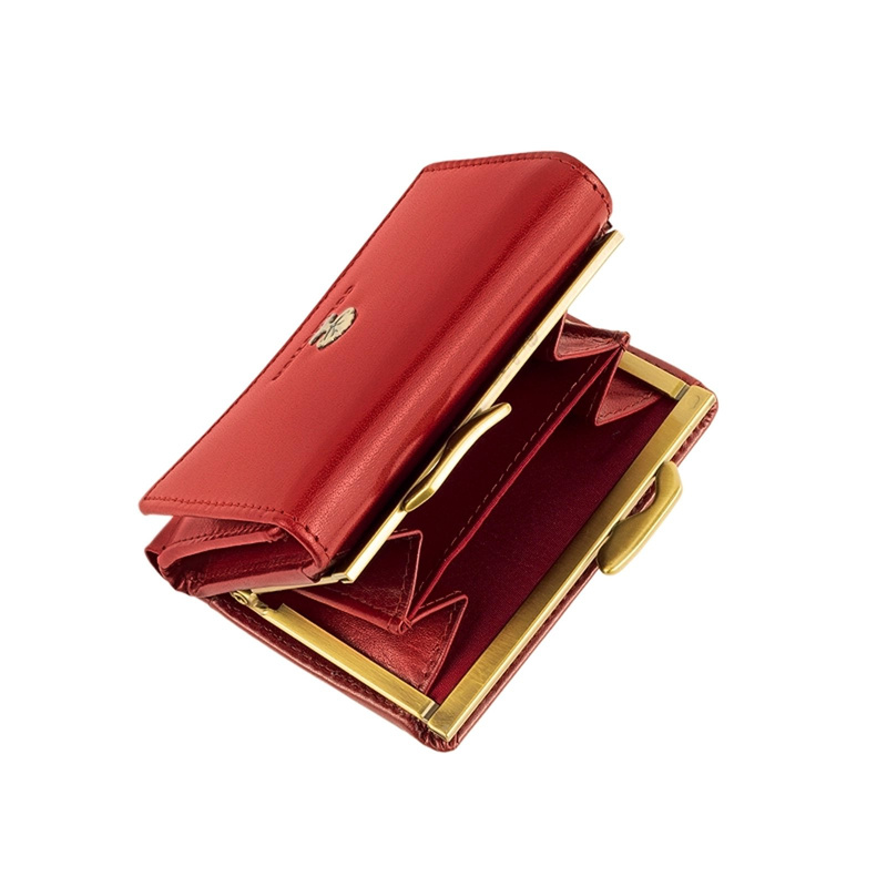 Kompaktowy Skórzany damski portfel Luxury z RFID