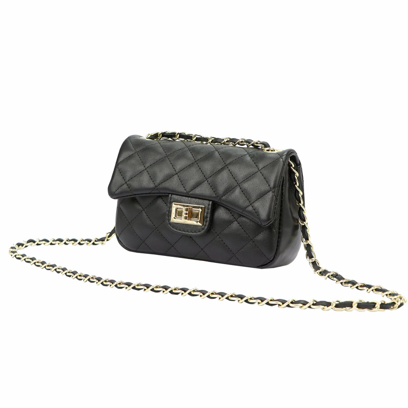 Vera Pelle damska listonoszka skóra naturalna pikowana stylowa torebka