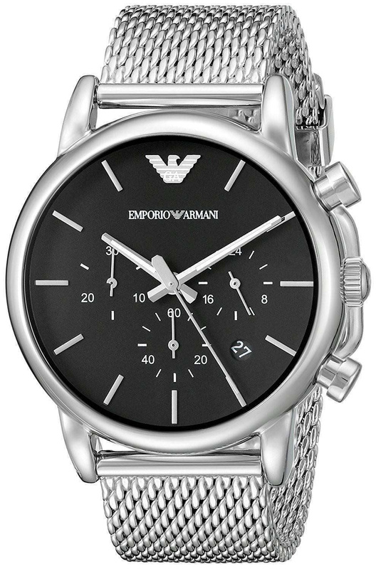 Zegarek ARMANI AR1811. Kwarcowy, Kolor czarny. Mężczyzna.
