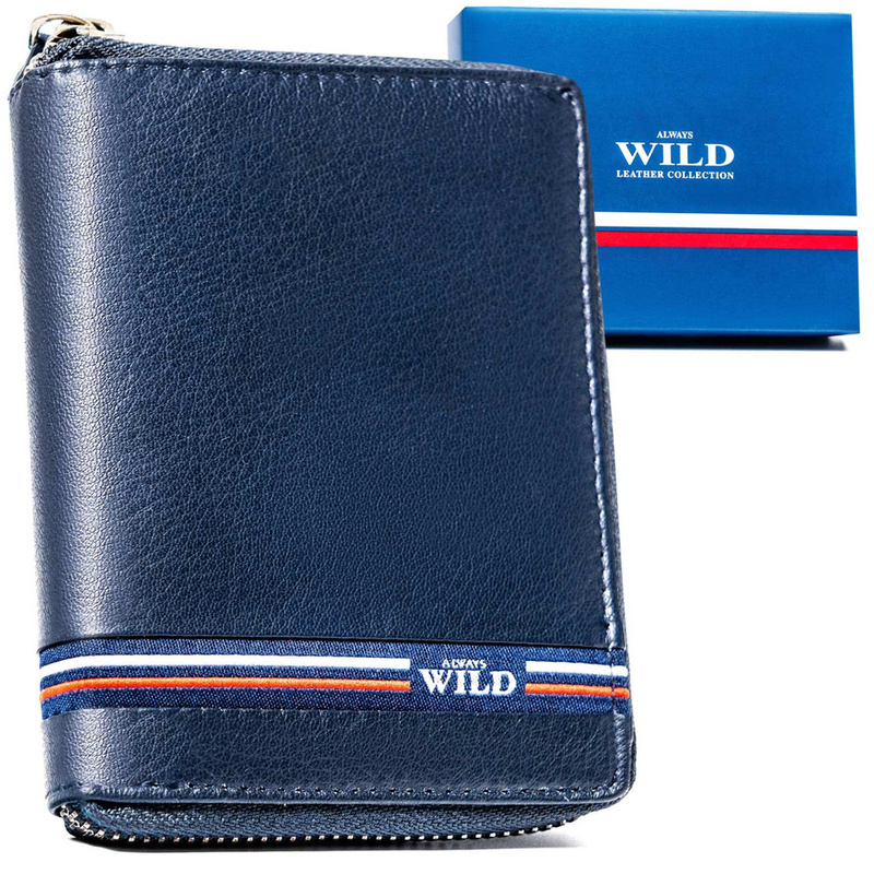 Elegancki męski portfel skórzany RFID Always Wild