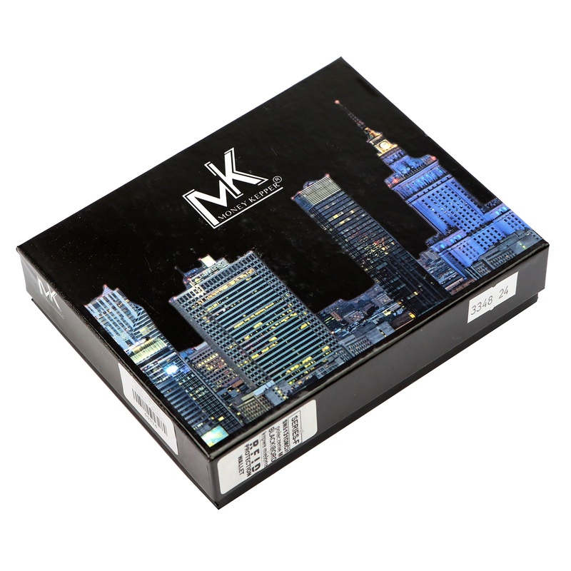 Skórzany męski portfel Money Kepper SN5131B MCN RFID