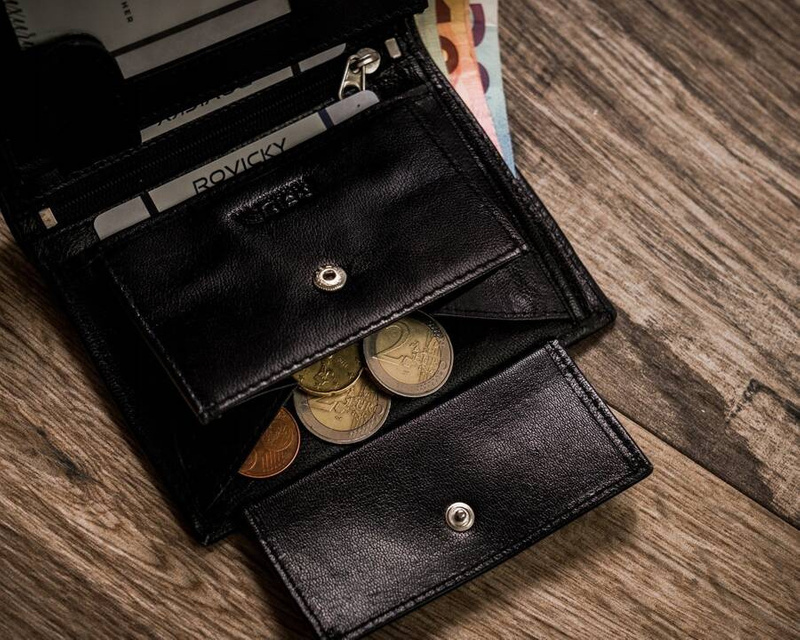 Stylowy duży Skórzany męski portfel Rovicky z RFID