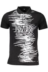 CAVALLI CLASS POLO KRÓTKI RĘKAW MĘSKI CZARNY