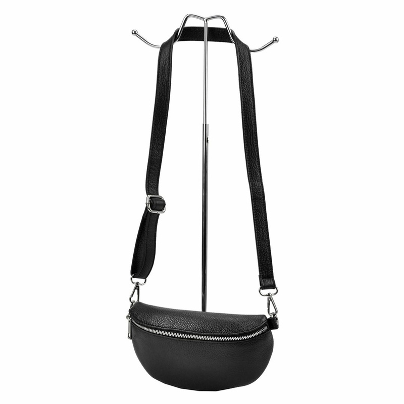 Damska saszetka ze skóry naturalnej Patrizia 417-003 SILVER