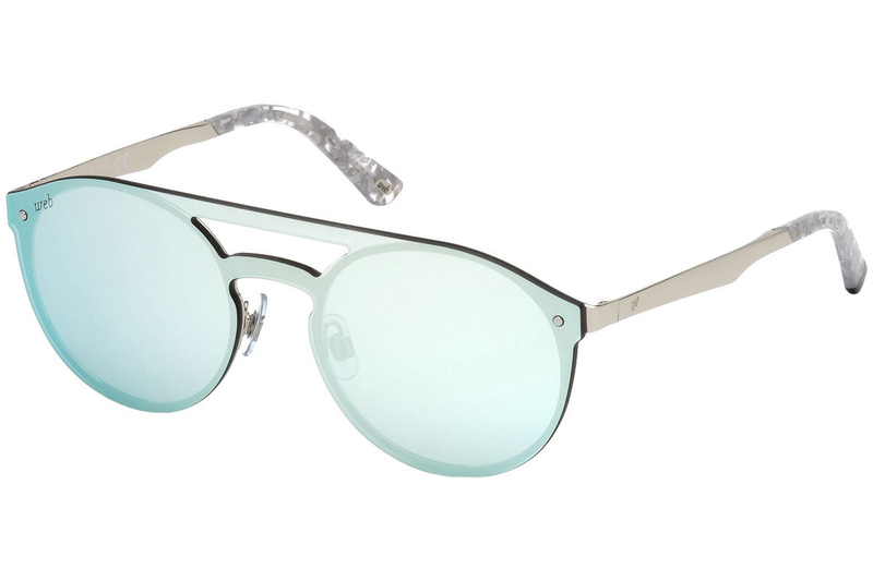 Okulary WEB EYEWEAR WE0182-18C. Okulary przeciwsłoneczne, Kolor szary srebrny havana. Unisex.