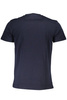 CAVALLI CLASS T-SHIRT Z KRÓTKIM RĘKAWEM MĘSKI NIEBIESKI