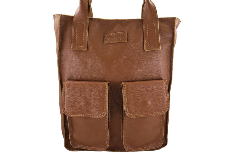 Torby shopper bag do pracy - Brązowe jasne 