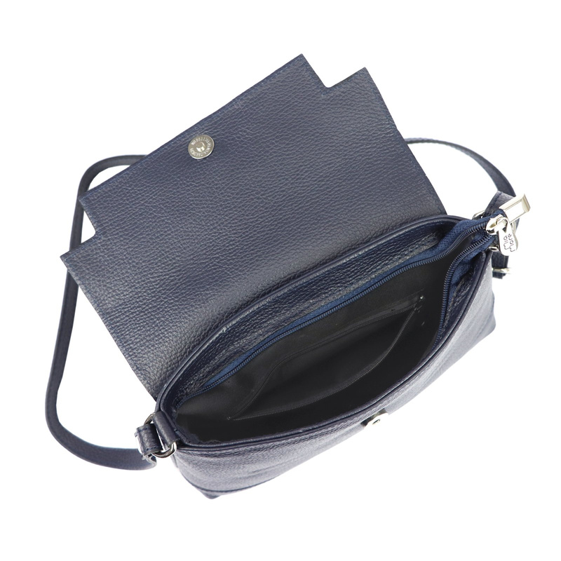 MiaMore damska listonoszka przez ramię skóra naturalna torebka z klapą