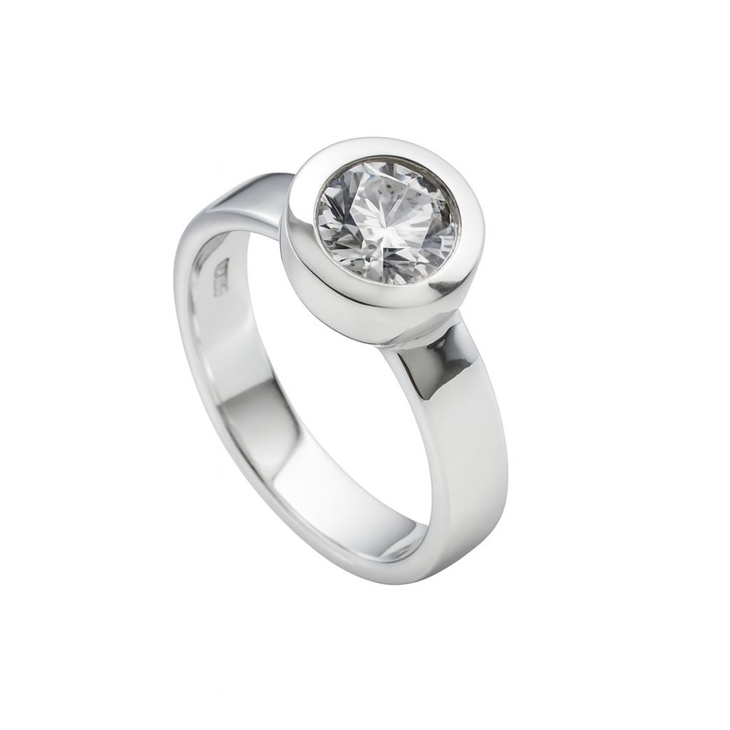 Biżuteria DIAMONFIRE 6112291082165. Pierścionek, Kolor szary. Kobieta.