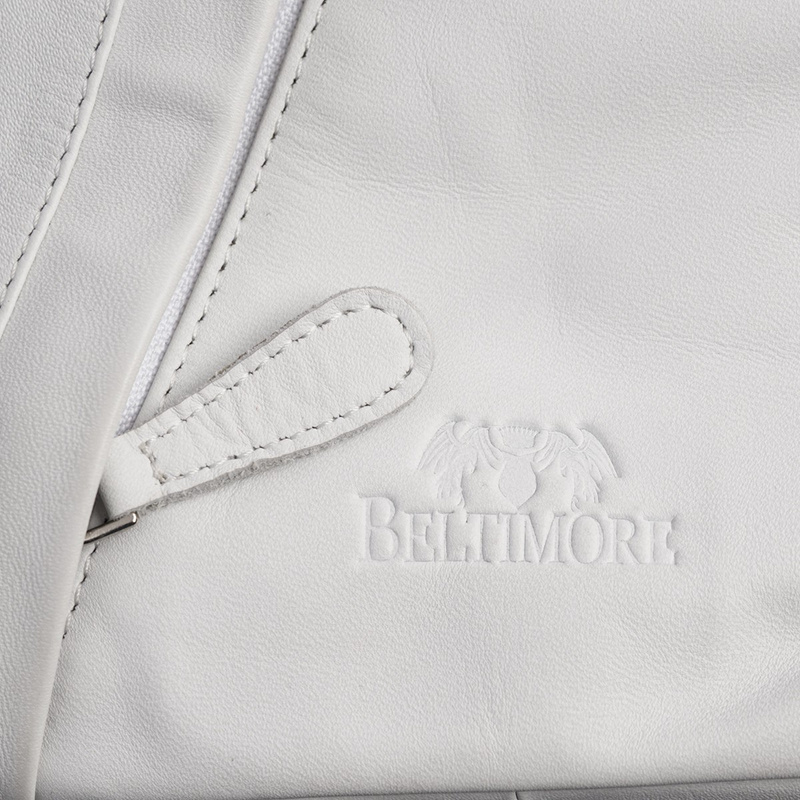 Plecak damski włoski plecaczek skórzany biały mały Beltimore T52