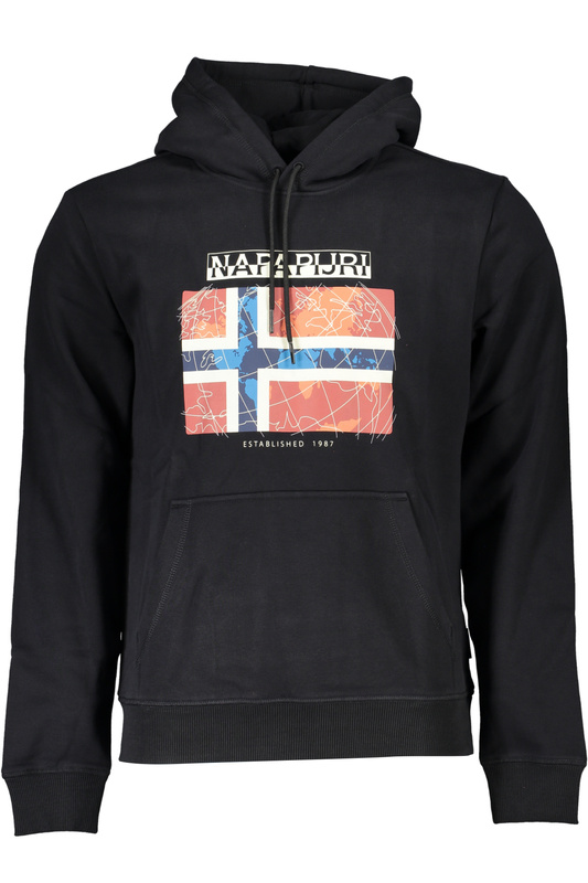 NAPAPIJRI MĘSKA BLUZA BEZ ZAMKU, CZARNA