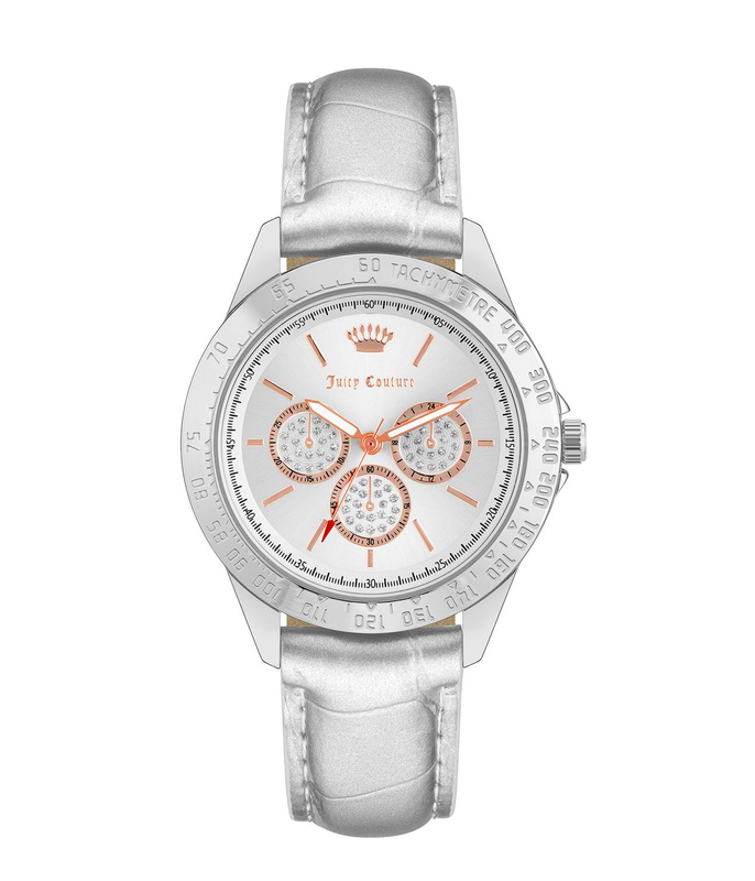 Zegarek JUICY COUTURE JC1221SVSI. Kwarcowy, Kolor srebrny. Kobieta.