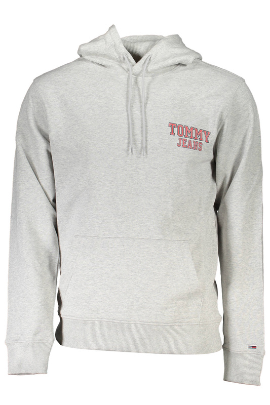 TOMMY HILFIGER MĘSKA BLUZA Z ROZPINANYM NA ZAMEK SZARA