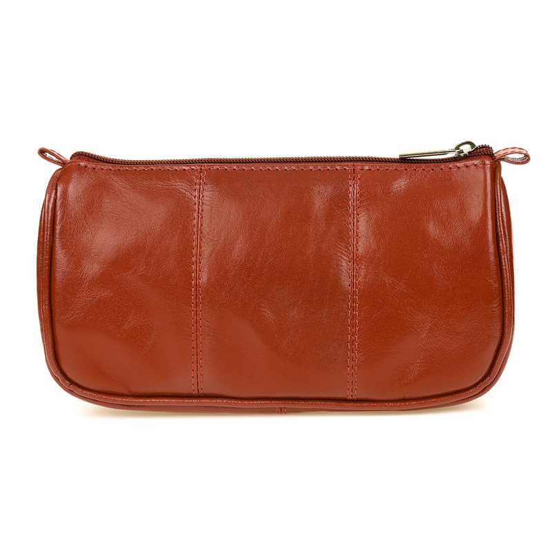 Beltimore Kosmetyczka Skórzana brązowa piórnik M79