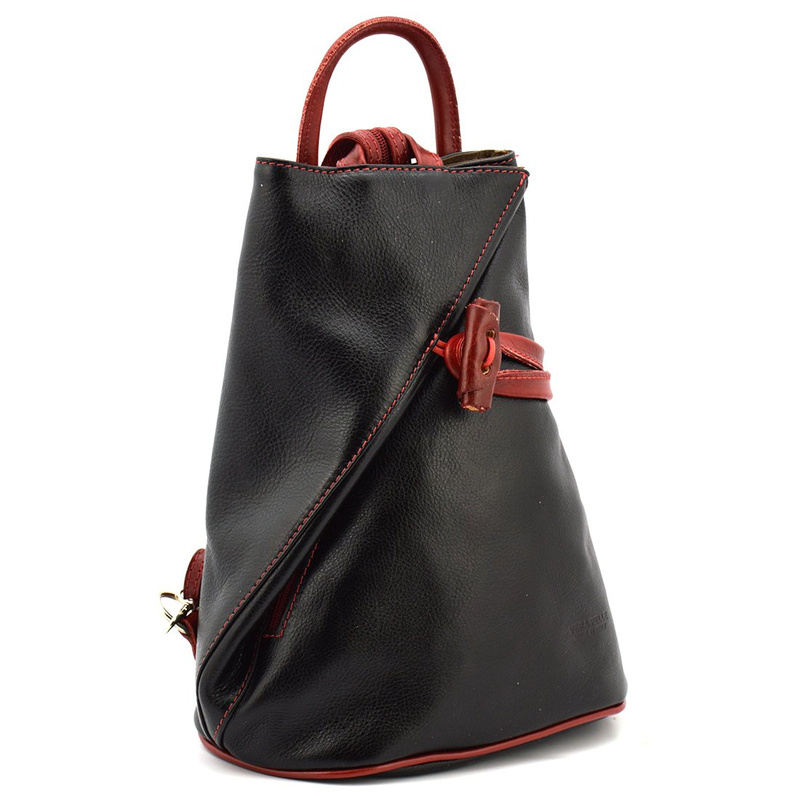 Designerski damski plecak skórzany na ramię