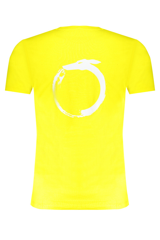 TRUSSARDI ŻÓŁTY T-SHIRT MĘSKI Z KRÓTKIM RĘKAWEM