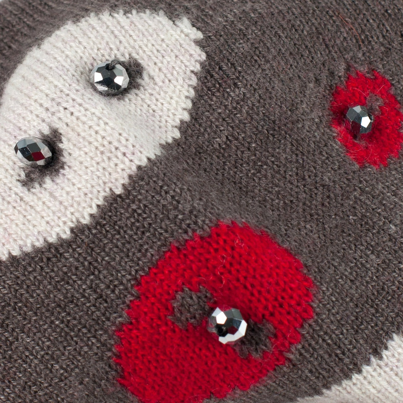 Beret Kaszmirowa Błyskotka