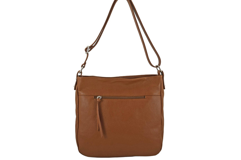 Torebka codzienna skórzana damska - Granatowa