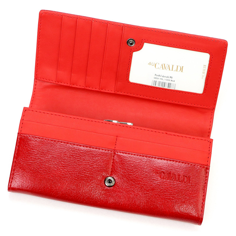 Damski portfel ze skóry ekologicznej Cavaldi GD24-ML