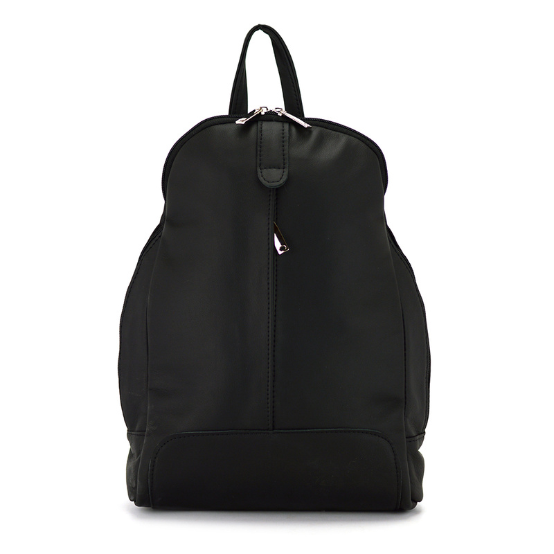 Voyager damski miejski plecak skóra naturalna duży z kieszeniami