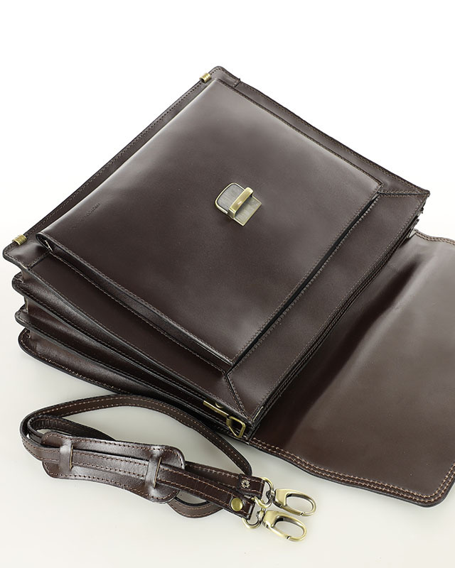 Teczka męska ciemny brąz LORENZ